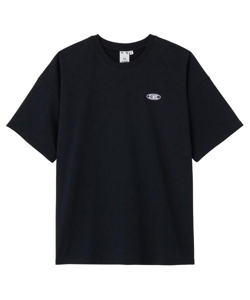 X-girl（エックスガール）の「OVAL LOGO RUBBER PATCH TEE（Tシャツ/カットソー・レディース・オリーブ/ライトグレー/ブラック・M/S）」の21枚目の写真