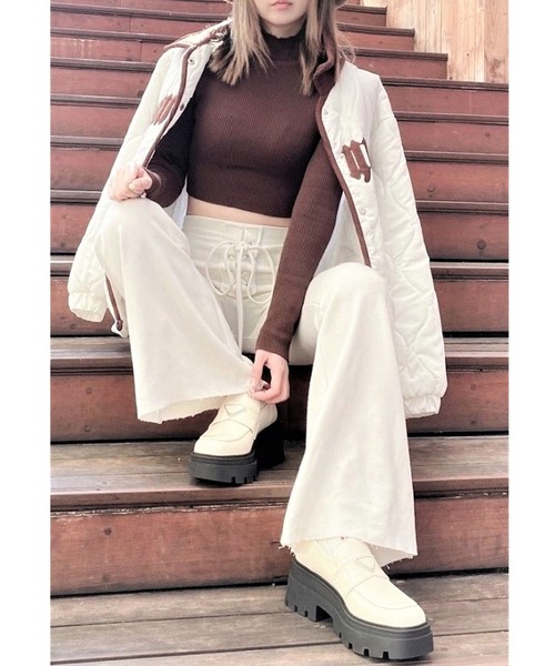 R&E（アールアンドイー）の「【R&E】トラックソールプレートローファー（ローファー・レディース・ブラック/アイボリー・M/S/L/LL）」の4枚目の写真