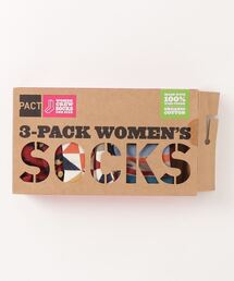 PACT（パクト）の「PACT (パクト) 3P Women's Crew Sock　レディース クルーソックス 3足入りボックス（ソックス/靴下）」