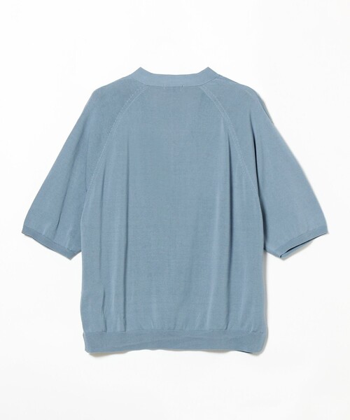 BEAMS LIGHTS(ビームスライツ)の「BEAMS LIGHTS / ハーフスリーブ カーディガン23(カーディガン/ボレロ・メンズ・ライトブルー/ブラック・MEDIUM/LARGE/SMALL)」の20枚目の写真