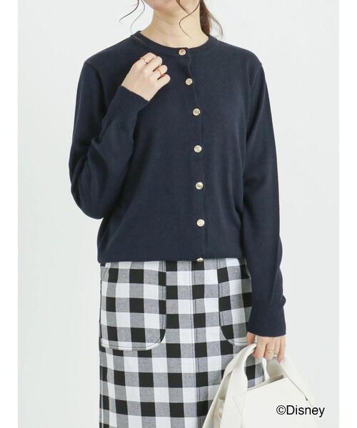 Te chichi（テチチ）の「【Disney】ミニー/リボンボタンカーディガン（カーディガン/ボレロ・レディース・グレー/ブラック/レッド/ネイビー・ﾌﾘ-）」の5枚目の写真