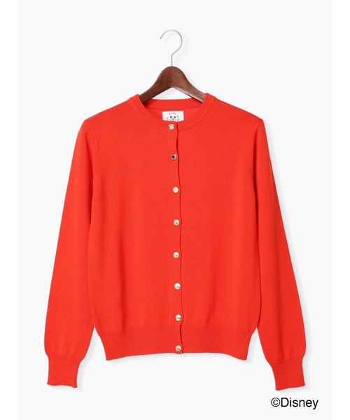 Te chichi（テチチ）の「【Disney】ミニー/リボンボタンカーディガン（カーディガン/ボレロ・レディース・グレー/ブラック/レッド/ネイビー・ﾌﾘ-）」の7枚目の写真