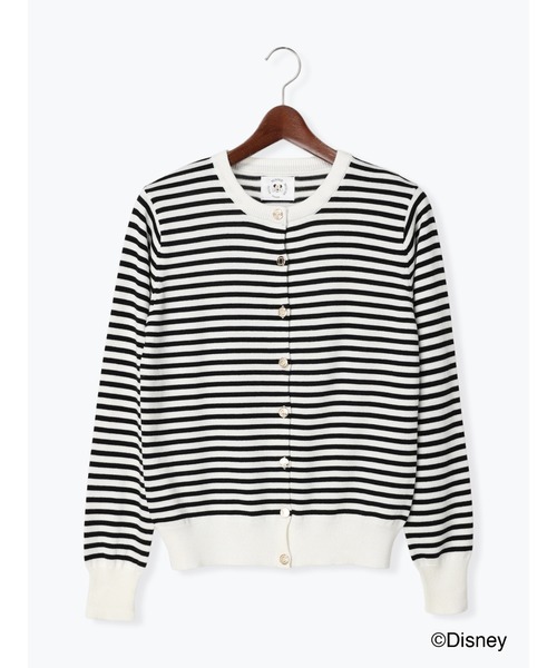 Te chichi（テチチ）の「【Disney】ミニー/リボンボタンカーディガン（カーディガン/ボレロ・レディース・グレー/ブラック/レッド/ネイビー・ﾌﾘ-）」の9枚目の写真