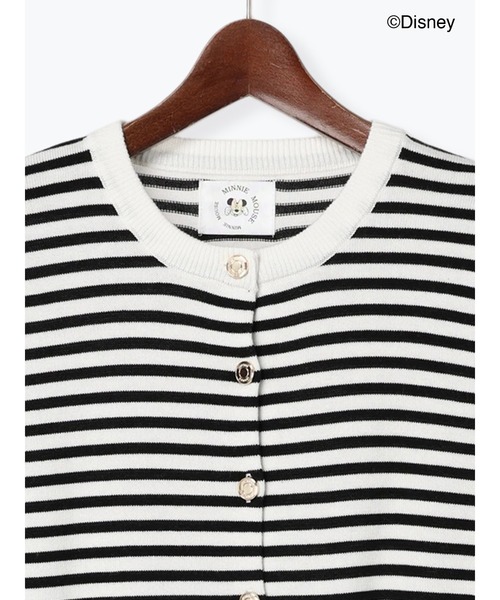 Te chichi（テチチ）の「【Disney】ミニー/リボンボタンカーディガン（カーディガン/ボレロ・レディース・グレー/ブラック/レッド/ネイビー・ﾌﾘ-）」の11枚目の写真