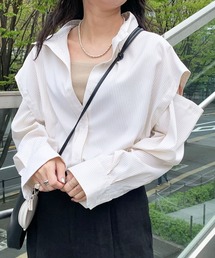 SHENERY シーナリー 2way リネン 麻100 オーバーサイズ ブラウス SHENERY シーナリー 2way リネン 麻100 オーバーサイズ ブラウス