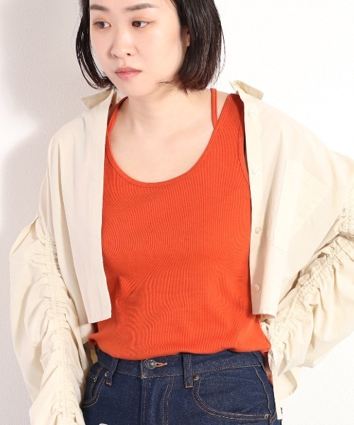 cepo(セポ)の「ネックストラップタンク 2WAY(タンクトップ・レディース・オレンジ/ブラウン/ブラック/オフホワイト・M)」の17枚目の写真