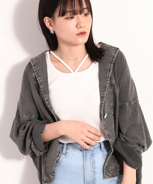 cepo(セポ)の「ネックストラップタンク 2WAY(タンクトップ・レディース・オレンジ/ブラウン/ブラック/オフホワイト・M)」の11枚目の写真