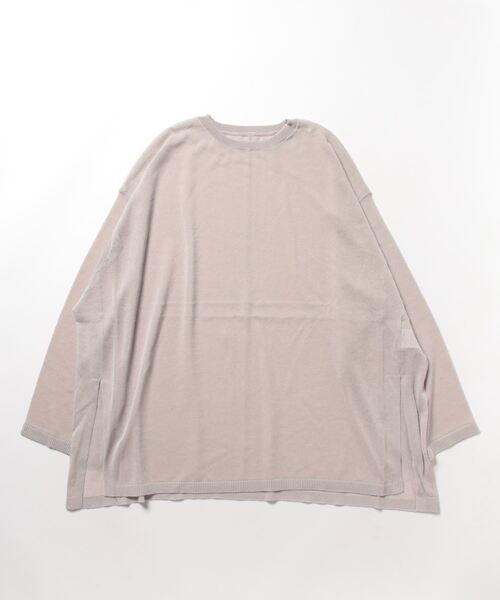 Q（キュー）の「シアーオーバーニット（ニット/セーター・レディース・ラベンダー/ブラック/グレイッシュベージュ・MEDIUM）」の12枚目の写真