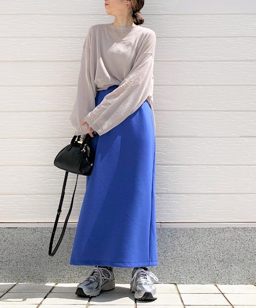 Q（キュー）の「シアーオーバーニット（ニット/セーター・レディース・ラベンダー/ブラック/グレイッシュベージュ・MEDIUM）」の15枚目の写真