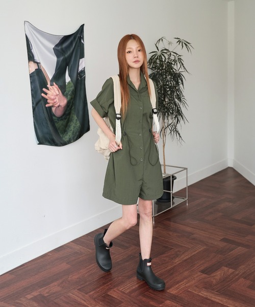 UNE MANSION(ユヌマンション)の「ビッグポケットストリングバックパック(バックパック/リュック・レディース・ブラック/ブルー/ベージュ・FREE)」の21枚目の写真