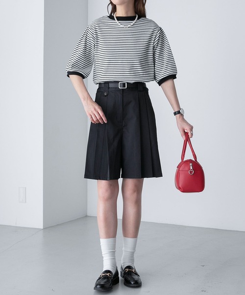 BONLECILL(ボンルシール)の「【2点セット】マルチウェイ パールボタン配色アンサンブル カーディガン&キャミソール セット(アンサンブル・レディース・ネイビー/レッド/オフホワイト/ホワイト×ブラック/ブラック・FREE)」の13枚目の写真