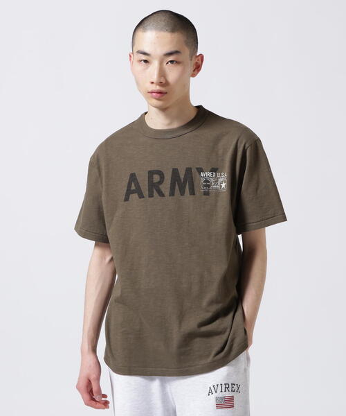 AVIREX（アヴィレックス）の「アーミー トレーニング Tシャツ / ARMY TRAINING T-SHIRT / アヴィレックス / AVIREX（Tシャツ/カットソー・メンズ・その他17/ホワイト系2/オリーブ系・M/L/2XL/XL）」の10枚目の写真