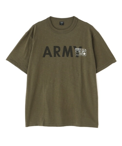 AVIREX（アヴィレックス）の「アーミー トレーニング Tシャツ / ARMY TRAINING T-SHIRT / アヴィレックス / AVIREX（Tシャツ/カットソー・メンズ・その他17/ホワイト系2/オリーブ系・M/L/2XL/XL）」の2枚目の写真