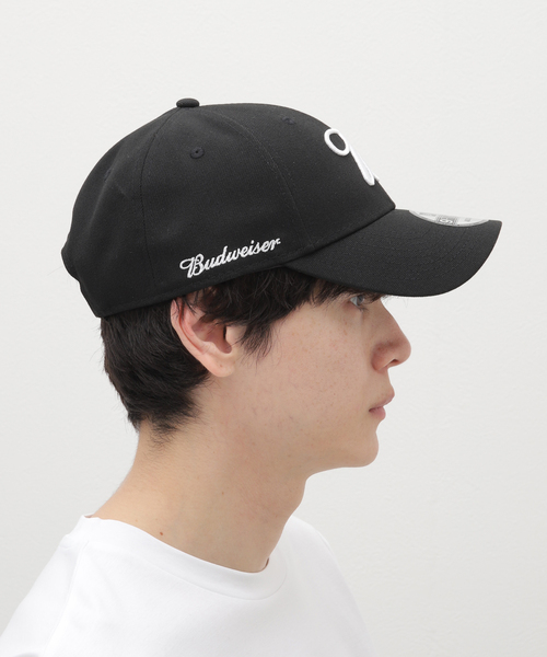 Budweiser　企業ロゴ　キャップ Budweiser Navy Retro Logo Hat - The Beer Gear Store