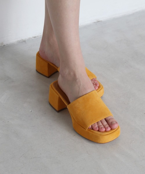 FABIO RUSCONI / COSMO one band sandals(ワンバンドヒールサンダル)