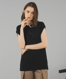 selle glant | NO SLEEVE BOUCLE KNIT/ノースリーブブークレニット(ニット/セーター)