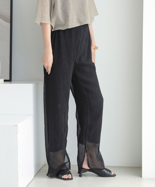 LOWRYS FARM(ローリーズファーム)の「ヨウリュウシアーパンツ 905354(その他パンツ・レディース・ブルー/ブラック/アイボリー/イエロー・FREE)」の3枚目の写真