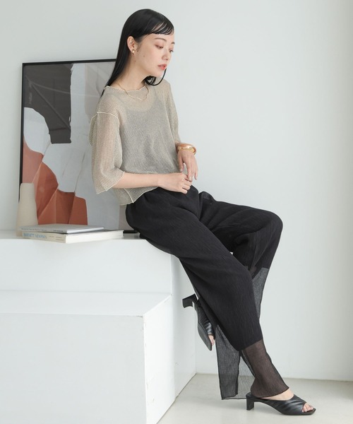 LOWRYS FARM(ローリーズファーム)の「ヨウリュウシアーパンツ 905354(その他パンツ・レディース・ブルー/ブラック/アイボリー/イエロー・FREE)」の13枚目の写真