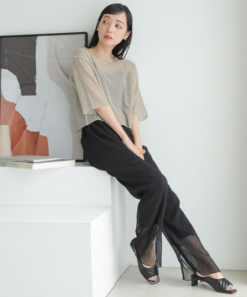 LOWRYS FARM(ローリーズファーム)の「ヨウリュウシアーパンツ 905354(その他パンツ・レディース・ブルー/ブラック/アイボリー/イエロー・FREE)」の12枚目の写真