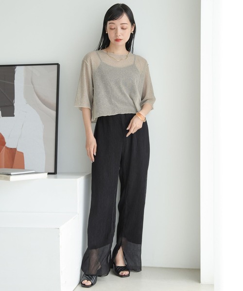 LOWRYS FARM(ローリーズファーム)の「ヨウリュウシアーパンツ 905354(その他パンツ・レディース・ブルー/ブラック/アイボリー/イエロー・FREE)」の11枚目の写真