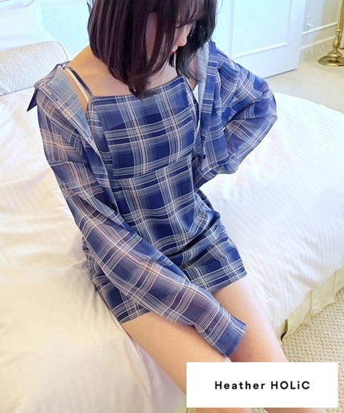 Heather chico セットアップ　チェックシャツ Heather chico セットアップ チェックシャツ
