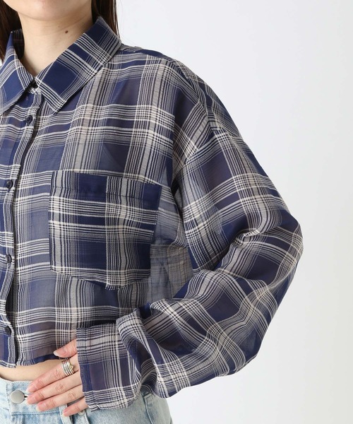 Heather（ヘザー）の「HOLiCシアーチェックシャツ 907272