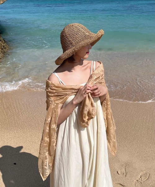 Amiur（エミレ）の「useful soft straw hat（ハット・レディース・ベージュ/ライトベージュ・FREE）」の8枚目の写真