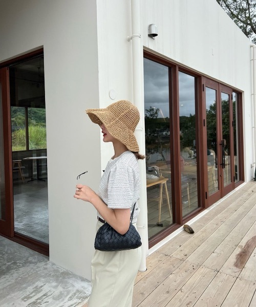 Amiur（エミレ）の「useful soft straw hat（ハット・レディース・ベージュ/ライトベージュ・FREE）」の9枚目の写真