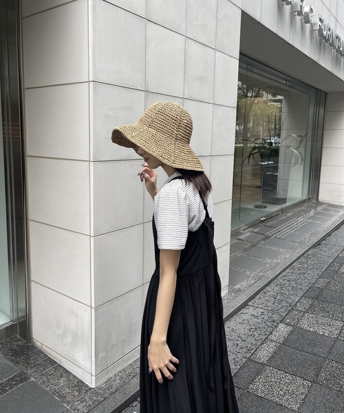 Amiur（エミレ）の「useful soft straw hat（ハット・レディース・ベージュ/ライトベージュ・FREE）」の16枚目の写真