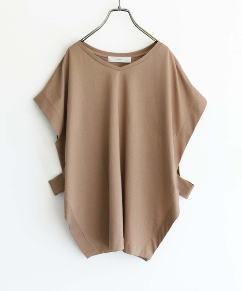 vingtrois（バントロア）の「【Vingtrois】ドライタッチコットンカットベスト（Tシャツ/カットソー・レディース・ブラック/グレイッシュベージュ/オフホワイト・M）」の18枚目の写真