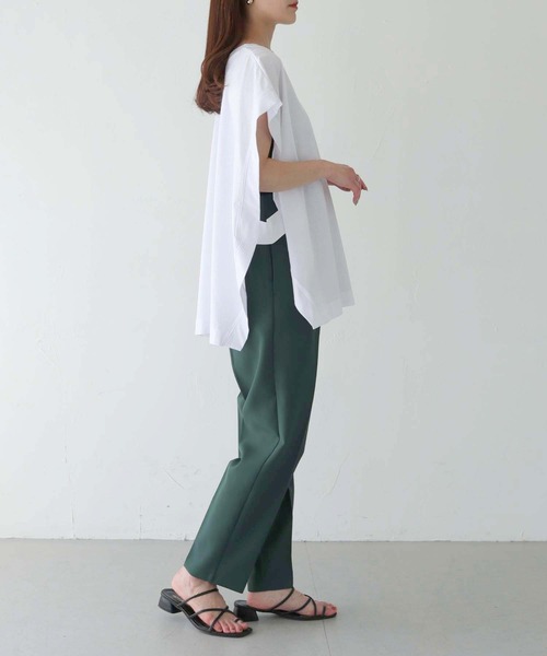 vingtrois（バントロア）の「【Vingtrois】ドライタッチコットンカットベスト（Tシャツ/カットソー・レディース・ブラック/グレイッシュベージュ/オフホワイト・M）」の11枚目の写真