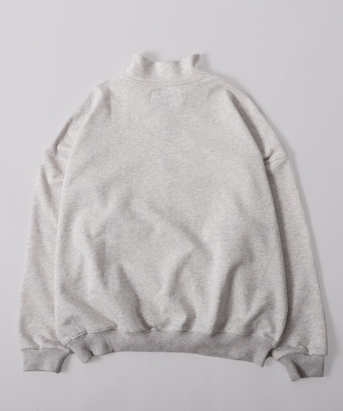 meltum(メルタム)の「【meltum/メルタム】HALF ZIP SWEAT - ハーフジップスウェット(スウェット・メンズ・ブラック/オートミール/クリーム/ブラウン/グレー・FREE)」の8枚目の写真