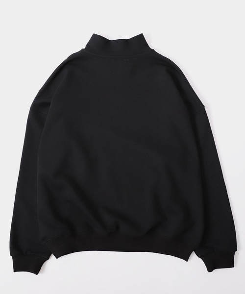 meltum(メルタム)の「【meltum/メルタム】HALF ZIP SWEAT - ハーフジップスウェット(スウェット・メンズ・ブラック/オートミール/クリーム/ブラウン/グレー・FREE)」の10枚目の写真