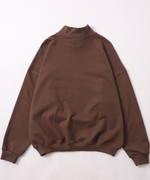 meltum(メルタム)の「【meltum/メルタム】HALF ZIP SWEAT - ハーフジップスウェット(スウェット・メンズ・ブラック/オートミール/クリーム/ブラウン/グレー・FREE)」の13枚目の写真