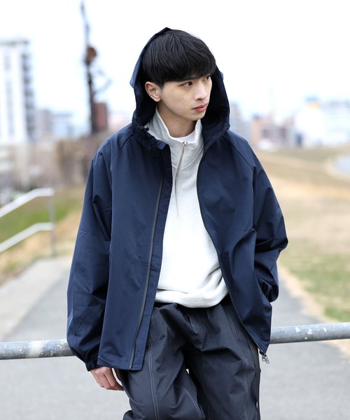 MHL.マーガレットハウエル フード付きスウェットパーカー ハーフジップ MHL.マーガレットハウエル フード付きスウェットパーカー ハーフジップ