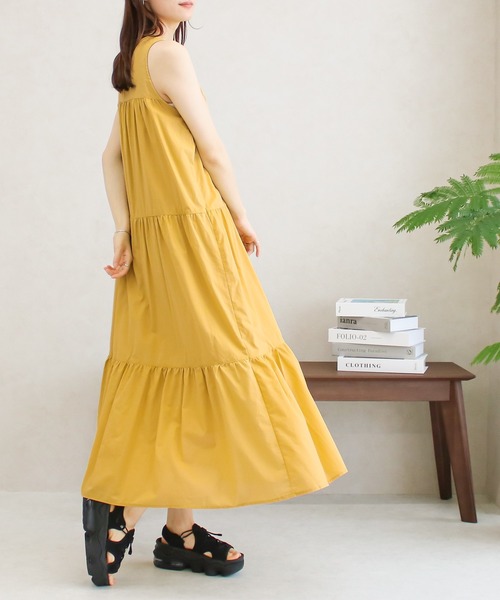 Social GIRL(ソーシャルガール)の「アメリカンスリーブティアードワンピース(ワンピース・レディース・ブラック/ブルー/ブラウン/オフホワイト/イエロー・M)」の5枚目の写真