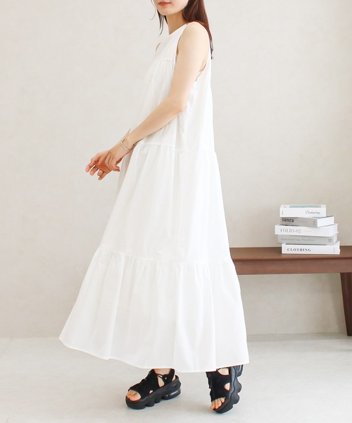 Social GIRL(ソーシャルガール)の「アメリカンスリーブティアードワンピース(ワンピース・レディース・ブラック/ブルー/ブラウン/オフホワイト/イエロー・M)」の22枚目の写真