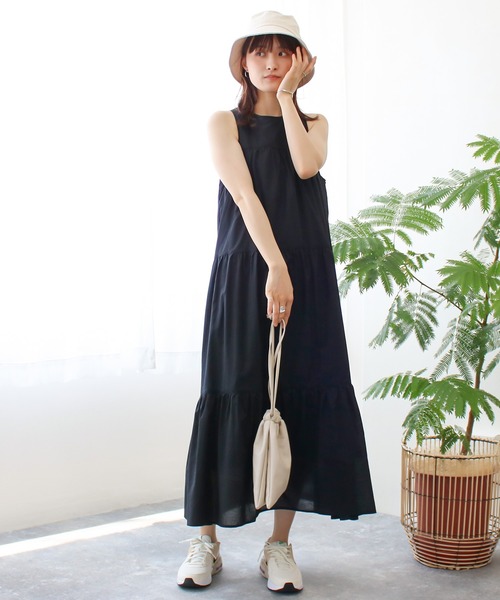 Social GIRL(ソーシャルガール)の「アメリカンスリーブティアードワンピース(ワンピース・レディース・ブラック/ブルー/ブラウン/オフホワイト/イエロー・M)」の14枚目の写真