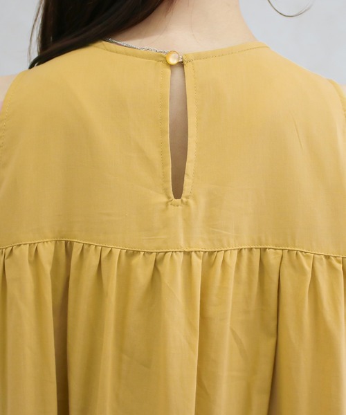 Social GIRL(ソーシャルガール)の「アメリカンスリーブティアードワンピース(ワンピース・レディース・ブラック/ブルー/ブラウン/オフホワイト/イエロー・M)」の17枚目の写真
