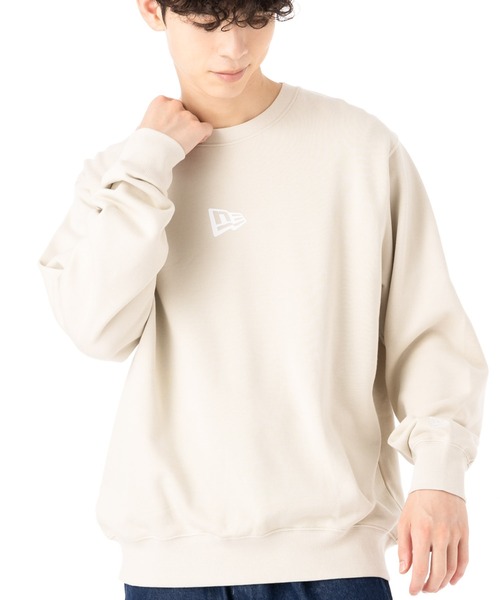 NEW ERA（ニューエラ）の「ニューエラ スウェットトレーナー フラッグロゴ ゆったり（スウェット・メンズ・ブラック/グレー/ストーン/ベージュ/ホワイト・M/XL/L/S/XXL）」の3枚目の写真