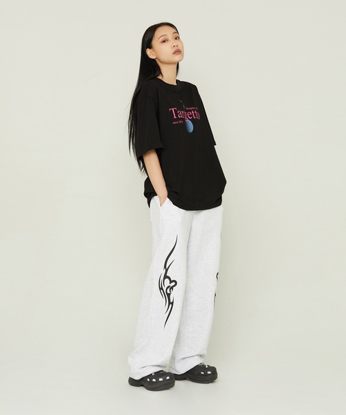 TARGETTO（ターゲット）の「【TARGETTO 】ウォータードロップ ロゴ Tシャツ / WATER DROP LOGO TEE SHIRT（Tシャツ/カットソー・レディース・ブラック/ホワイト・1/2）」の9枚目の写真