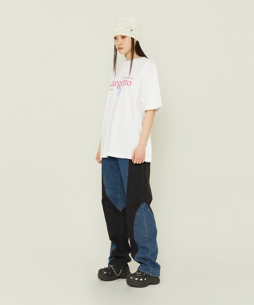 TARGETTO（ターゲット）の「【TARGETTO 】ウォータードロップ ロゴ Tシャツ / WATER DROP LOGO TEE SHIRT（Tシャツ/カットソー・レディース・ブラック/ホワイト・1/2）」の15枚目の写真