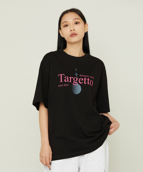 TARGETTO（ターゲット）の「【TARGETTO 】ウォータードロップ ロゴ Tシャツ / WATER DROP LOGO TEE SHIRT（Tシャツ/カットソー・レディース・ブラック/ホワイト・1/2）」の18枚目の写真