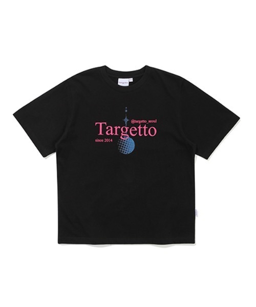 TARGETTO（ターゲット）の「【TARGETTO 】ウォータードロップ ロゴ Tシャツ / WATER DROP LOGO TEE SHIRT（Tシャツ/カットソー・レディース・ブラック/ホワイト・1/2）」の4枚目の写真