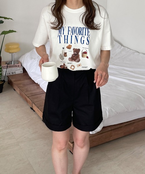 LE MORE（リモア）の「My Favorite Things プリントTシャツ（Tシャツ/カットソー・レディース・ホワイト/クリーム・FREE）」の19枚目の写真