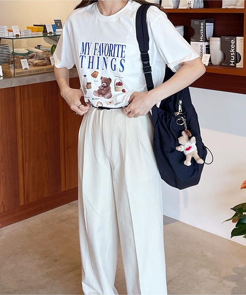 LE MORE（リモア）の「My Favorite Things プリントTシャツ（Tシャツ/カットソー・レディース・ホワイト/クリーム・FREE）」の18枚目の写真