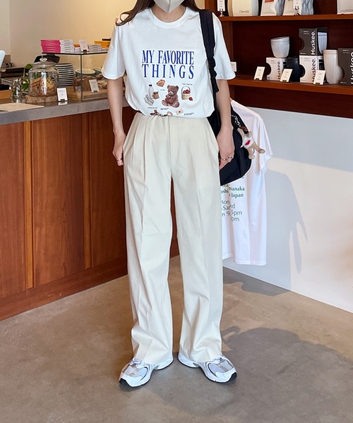 LE MORE（リモア）の「My Favorite Things プリントTシャツ（Tシャツ/カットソー・レディース・ホワイト/クリーム・FREE）」の17枚目の写真