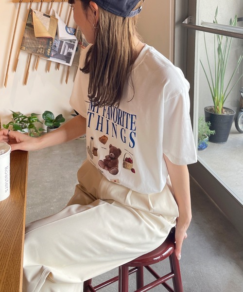 LE MORE（リモア）の「My Favorite Things プリントTシャツ（Tシャツ/カットソー・レディース・ホワイト/クリーム・FREE）」の16枚目の写真