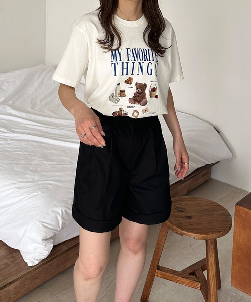 LE MORE（リモア）の「My Favorite Things プリントTシャツ（Tシャツ/カットソー・レディース・ホワイト/クリーム・FREE）」の15枚目の写真