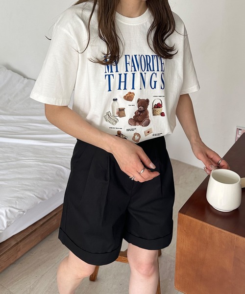LE MORE（リモア）の「My Favorite Things プリントTシャツ（Tシャツ/カットソー・レディース・ホワイト/クリーム・FREE）」の14枚目の写真